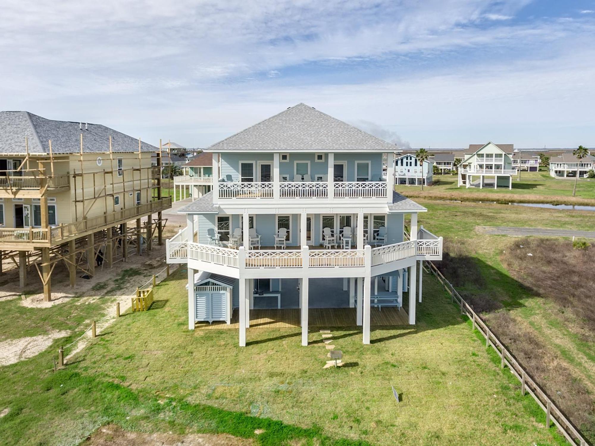 クリスタル・ビーチ Sea It All Beachfront 4Br! Panoramic Views, Bar & Large Decksヴィラ エクステリア 写真